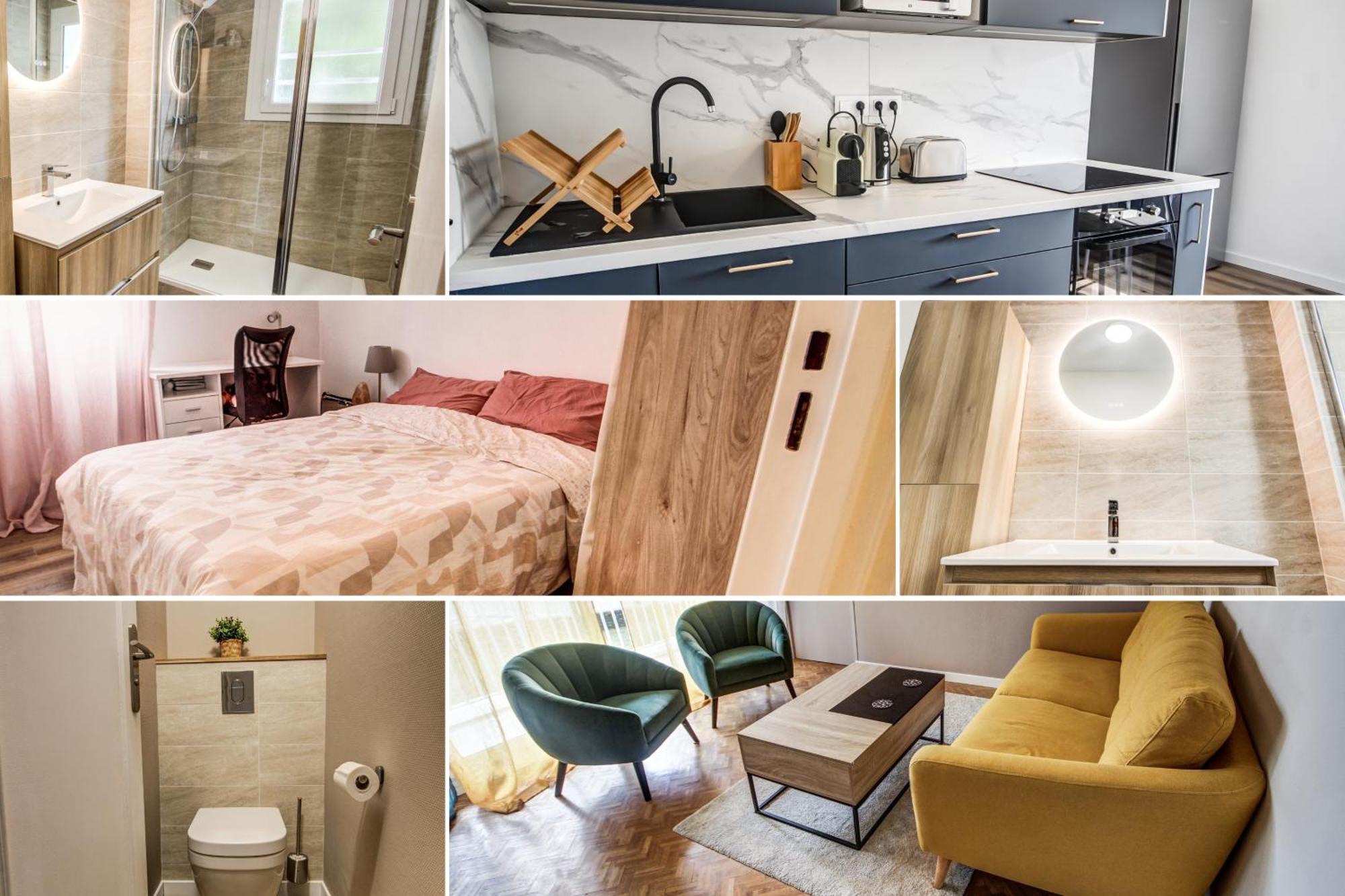 Suite T5 Rennes Gare - Parking Prive Gratuit Zewnętrze zdjęcie